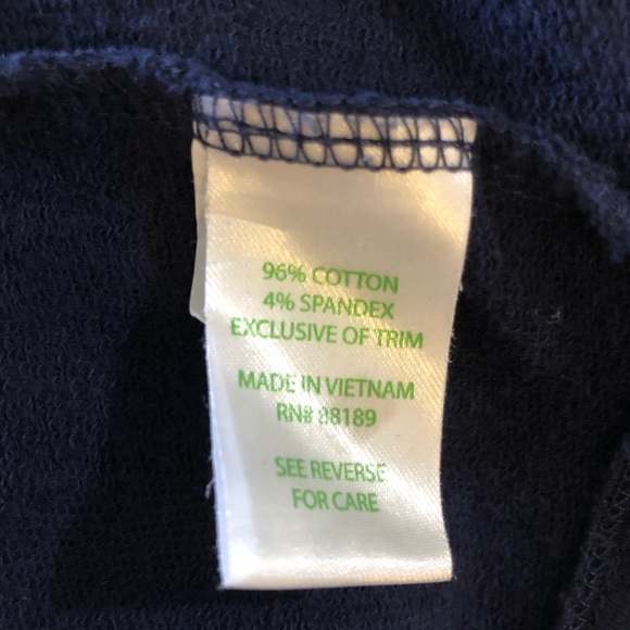 Lilly Pulitzer Daylin Navy blue sweatshirt dress M - Picture 7 of 13